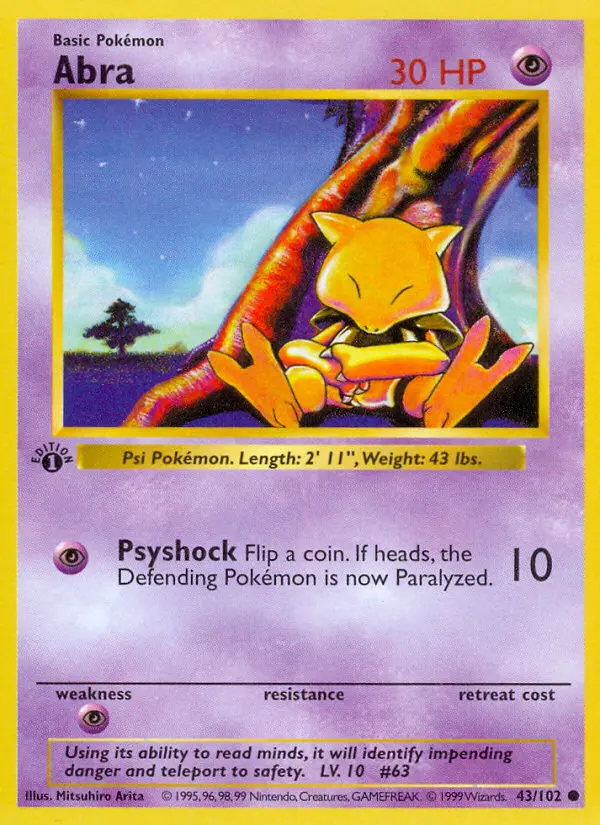 Abra, First Edition Normal