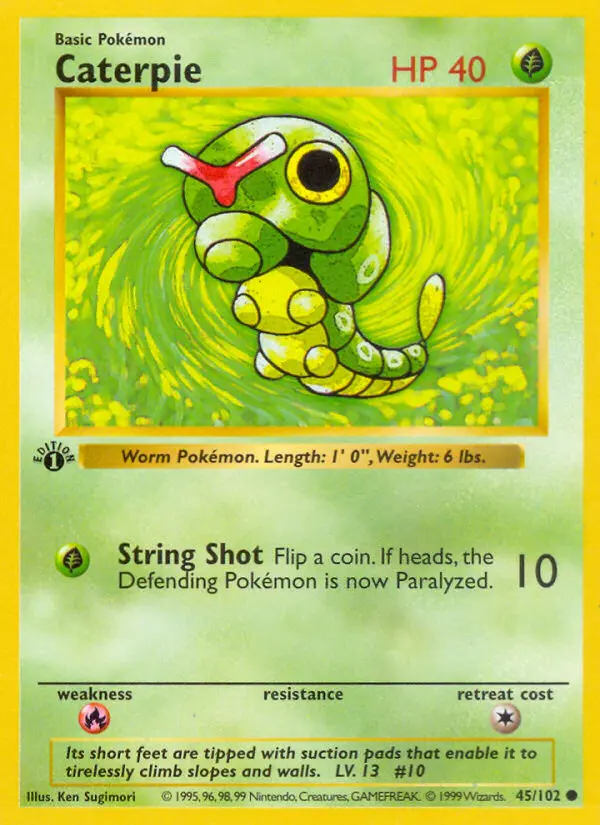 Caterpie, First Edition Normal