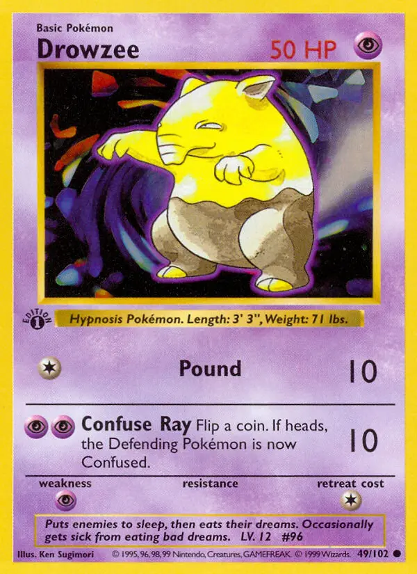 Drowzee, First Edition Normal