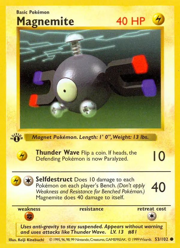 Magnemite, First Edition Normal