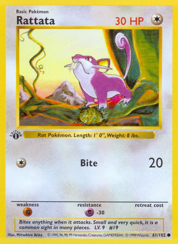 Rattata, First Edition Normal