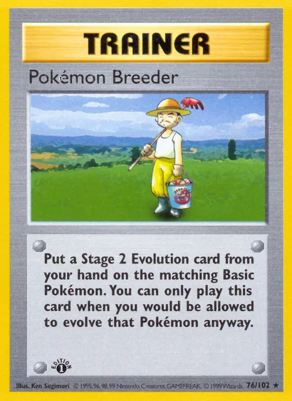 Pokémon Breeder, First Edition Normal
