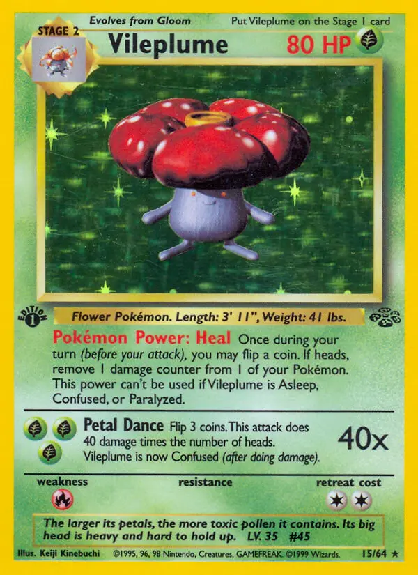 Vileplume, First Edition Holo