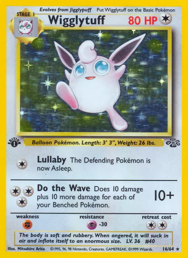 Wigglytuff, First Edition Holo