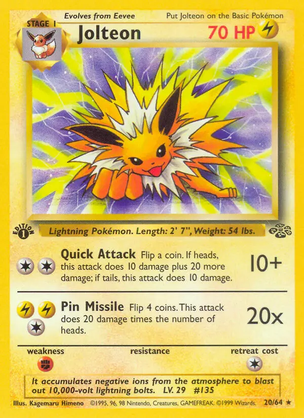 Jolteon, First Edition Normal
