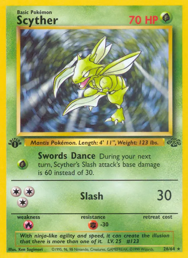 Scyther, First Edition Normal