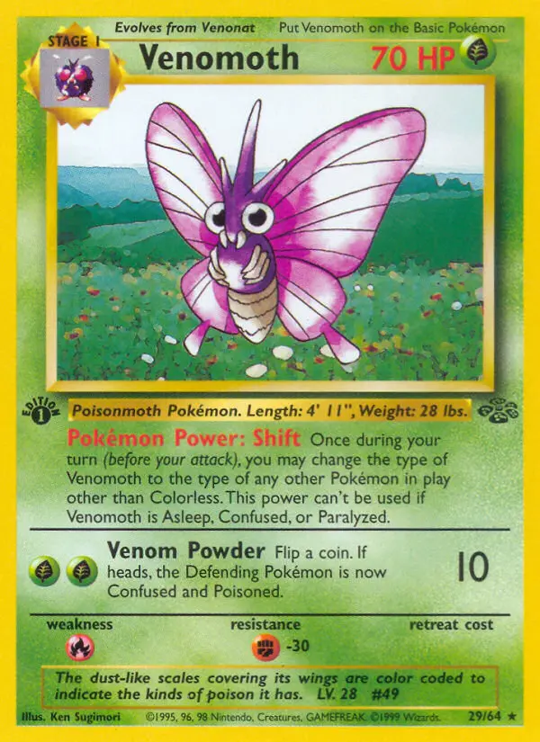 Venomoth, First Edition Normal