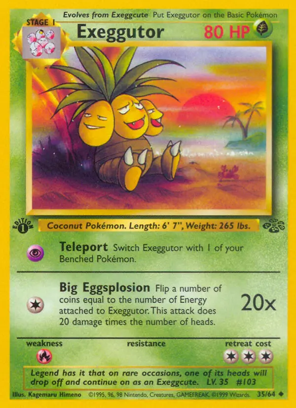 Exeggutor, First Edition Normal