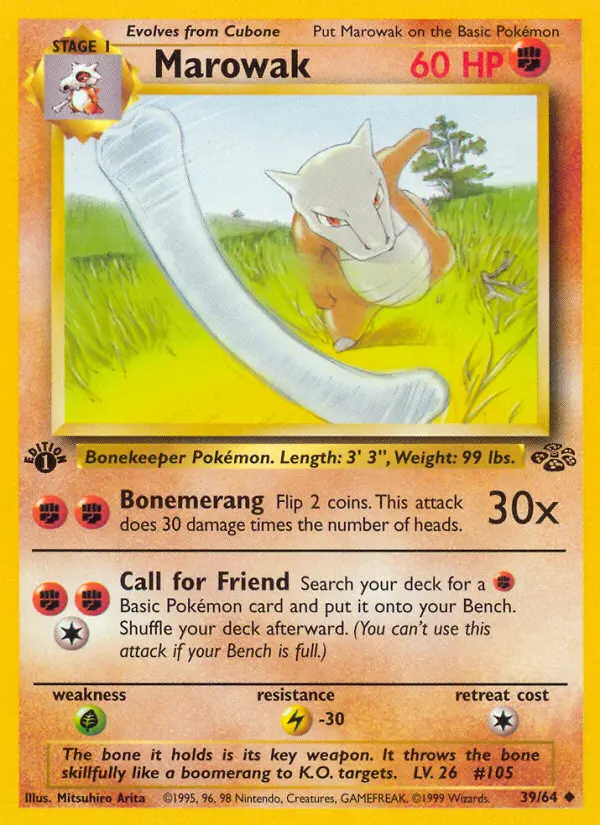 Marowak, First Edition Normal