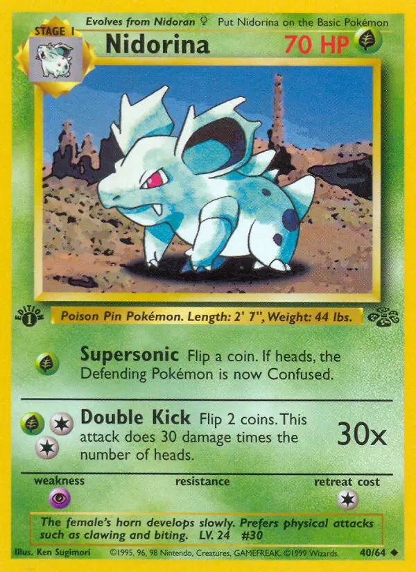 Nidorina, First Edition Normal