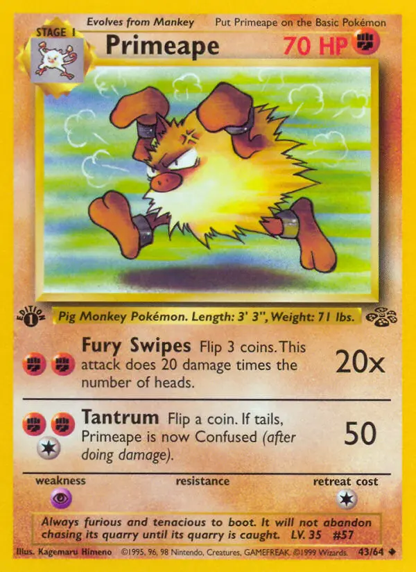 Primeape, First Edition Normal