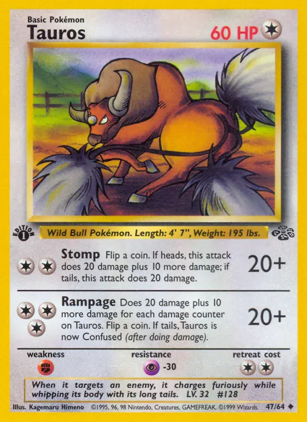Tauros, First Edition Normal