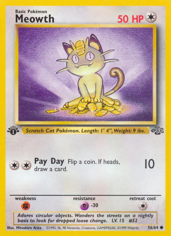 Meowth, First Edition Normal