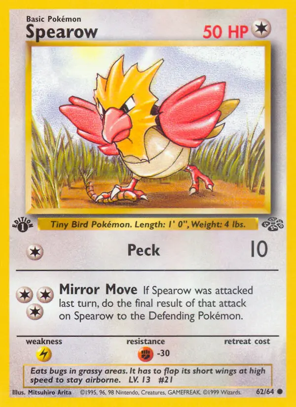 Spearow, First Edition Normal