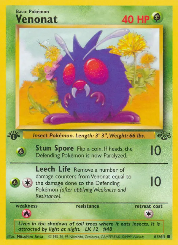 Venonat, First Edition Normal