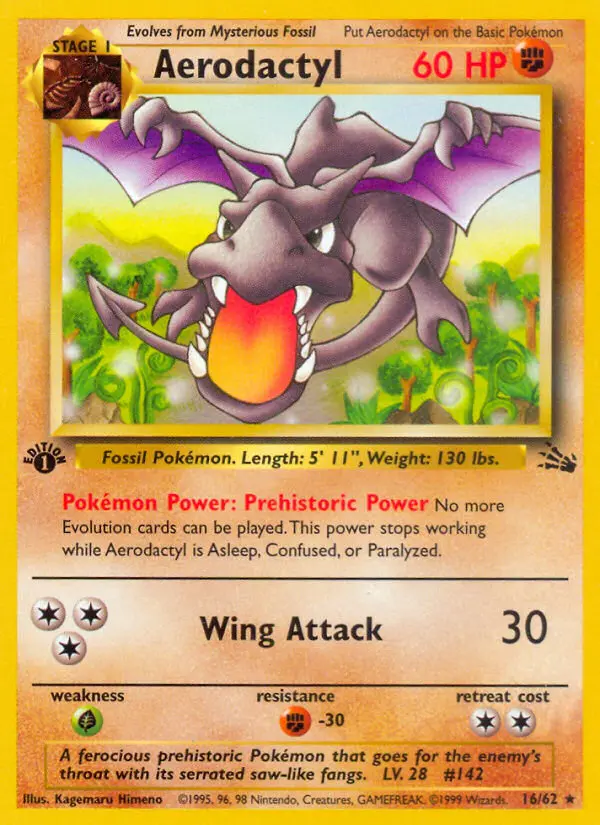 Aerodactyl, First Edition Normal