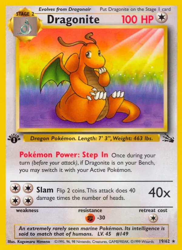 Dragonite, First Edition Normal