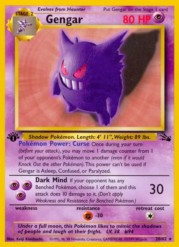 Gengar, First Edition Normal