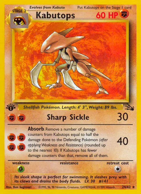 Kabutops, First Edition Normal