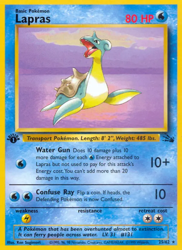 Lapras, First Edition Normal