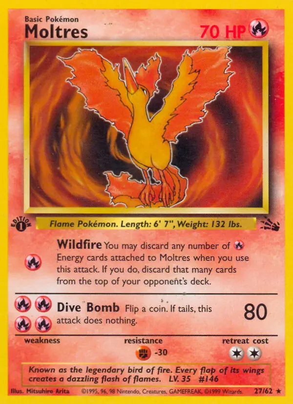 Moltres, First Edition Normal