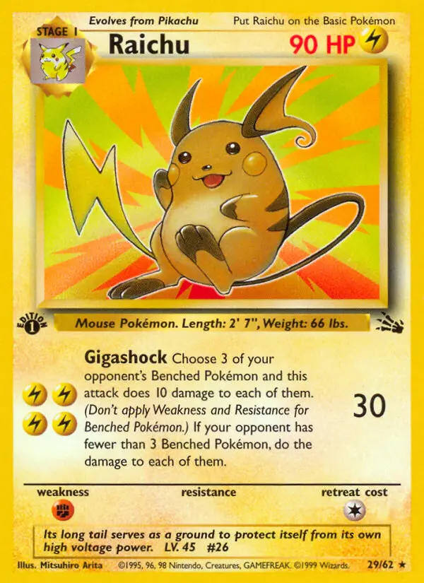 Raichu, First Edition Normal
