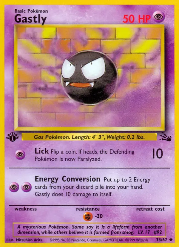 Gastly, First Edition Normal