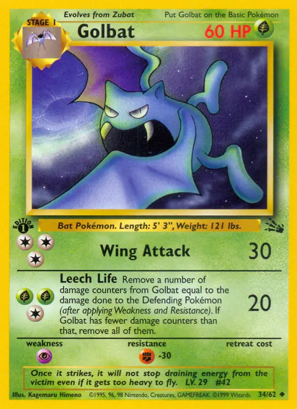 Golbat, First Edition Normal