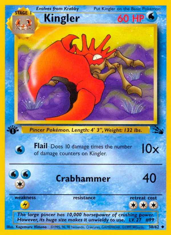 Kingler, First Edition Normal