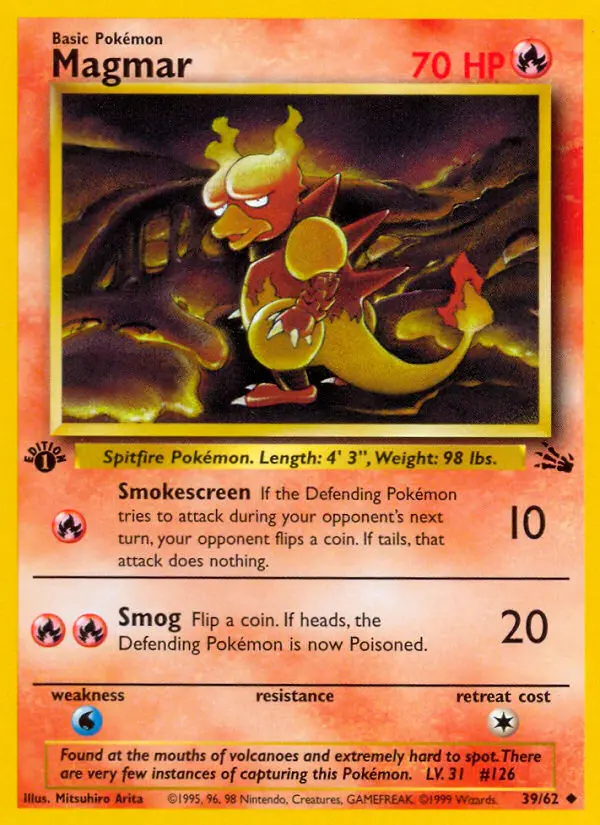 Magmar, First Edition Normal