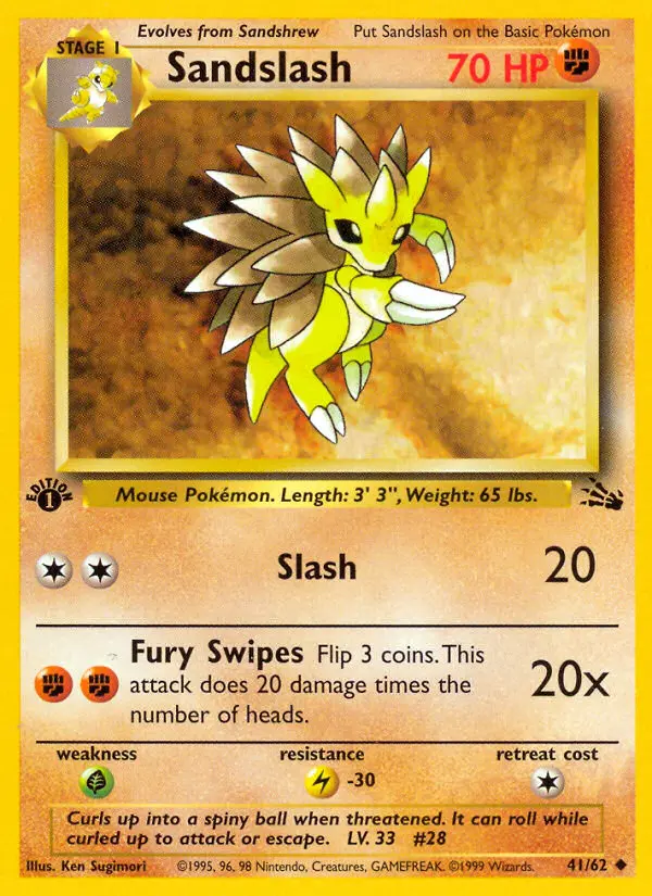 Sandslash, First Edition Normal