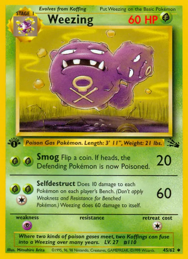 Weezing, First Edition Normal