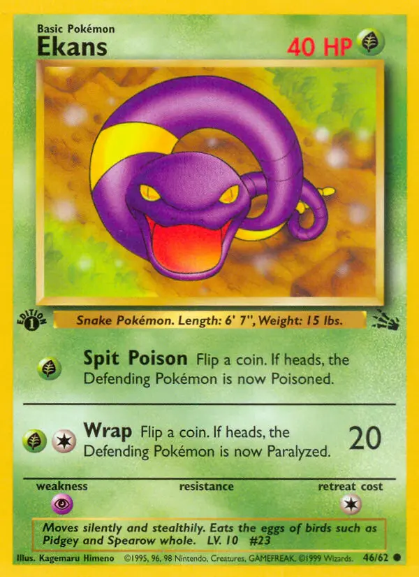 Ekans, First Edition Normal