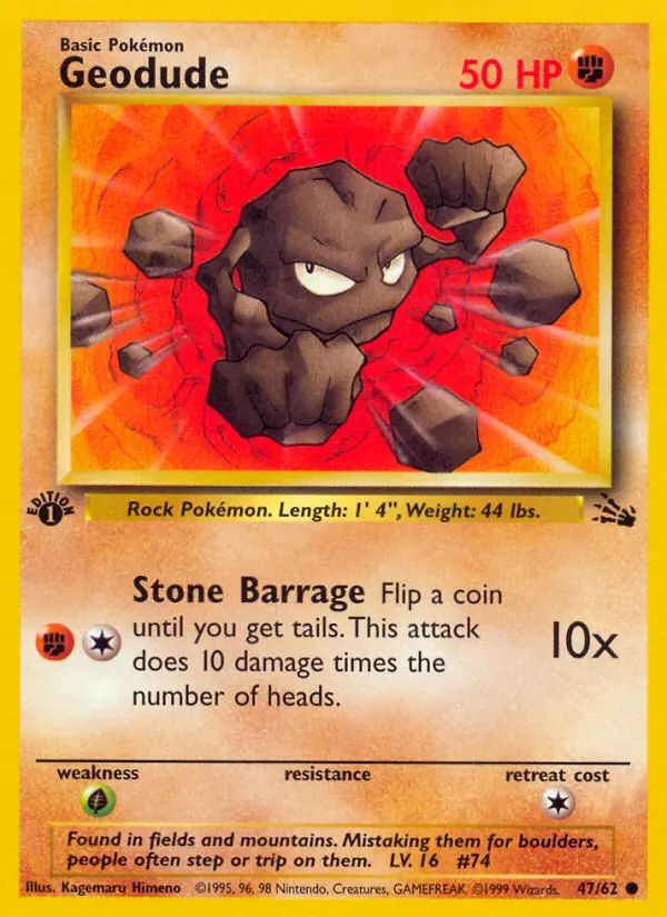 Geodude, First Edition Normal