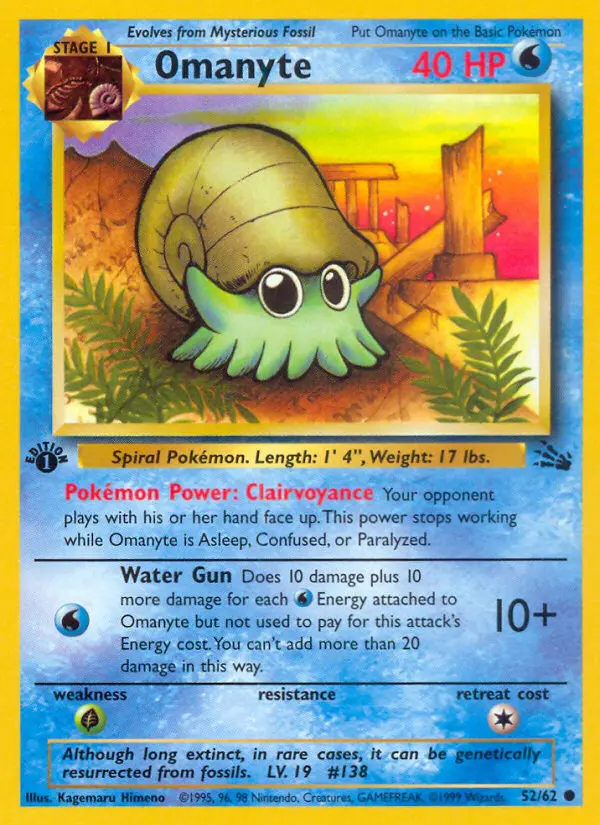 Omanyte, First Edition Normal