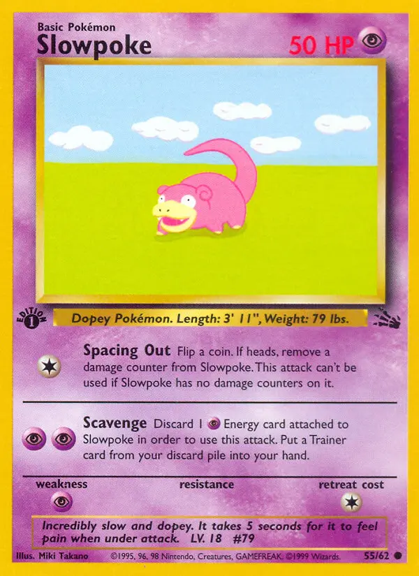 Slowpoke, First Edition Normal