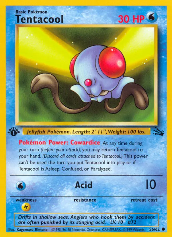 Tentacool, First Edition Normal