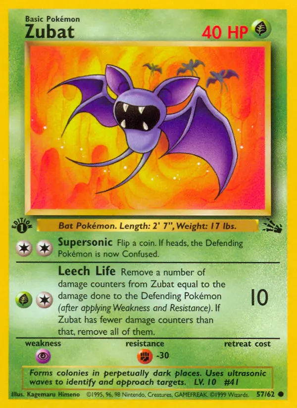 Zubat, First Edition Normal