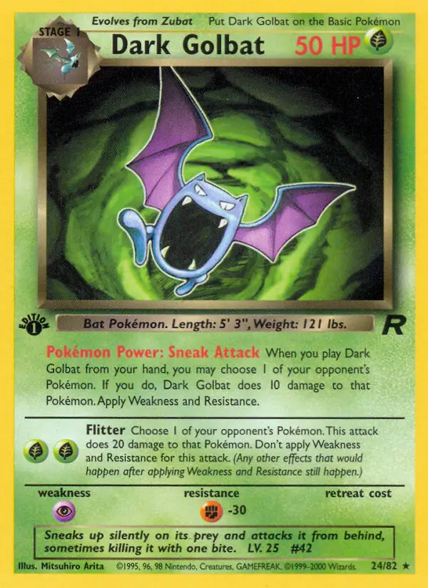 Dark Golbat, First Edition Normal