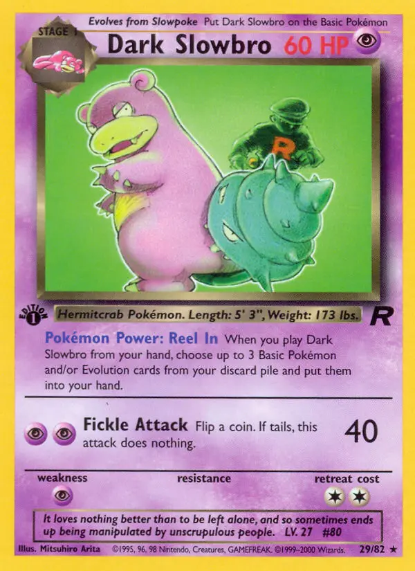 Dark Slowbro, First Edition Normal