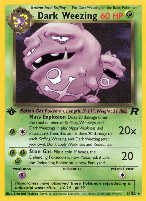 Dark Weezing, First Edition Normal