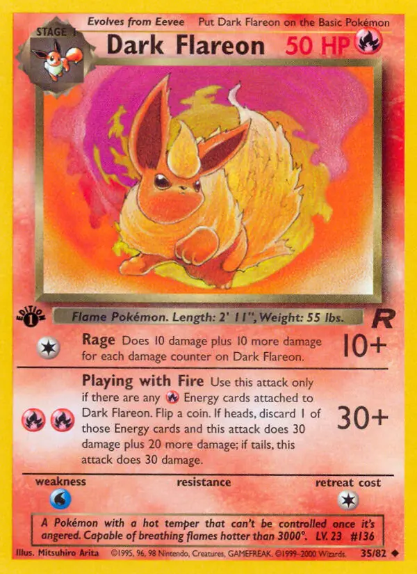 Dark Flareon, First Edition Normal