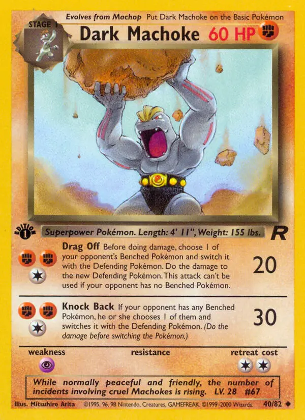 Dark Machoke, First Edition Normal
