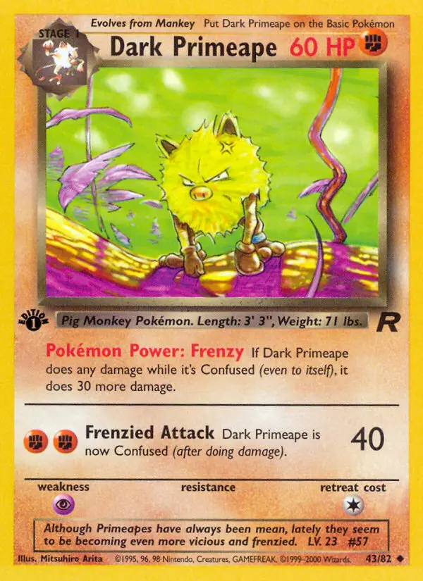 Dark Primeape, First Edition Normal