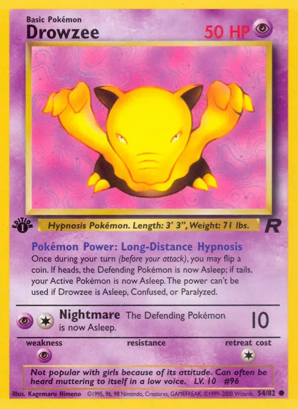 Drowzee, First Edition Normal