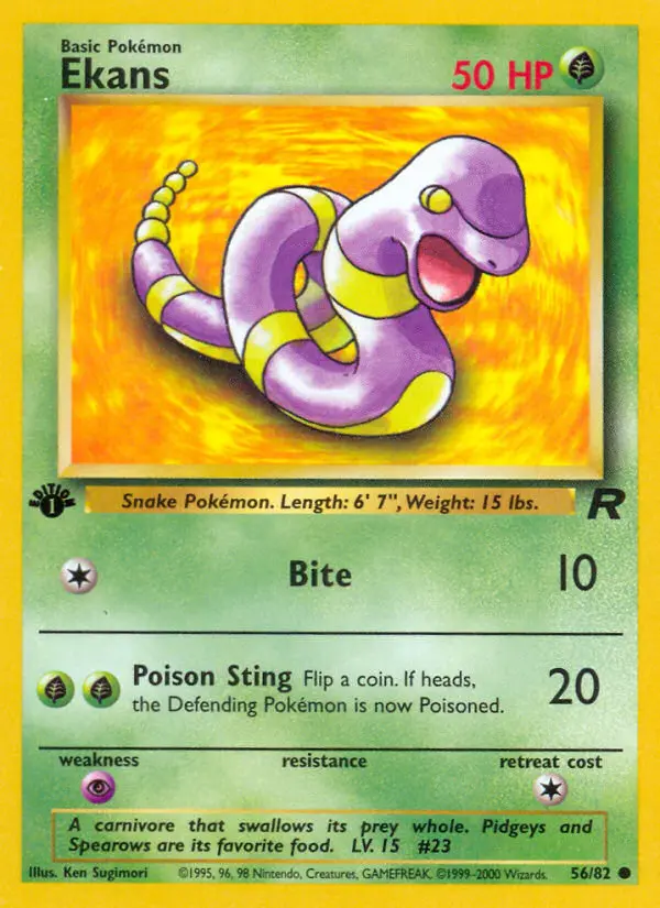 Ekans, First Edition Normal