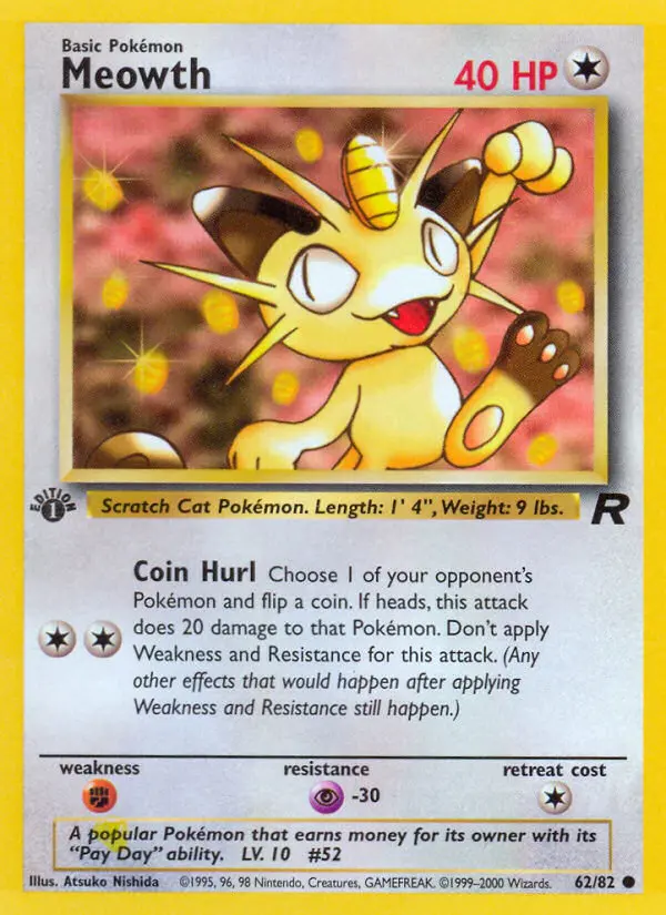 Meowth, First Edition Normal