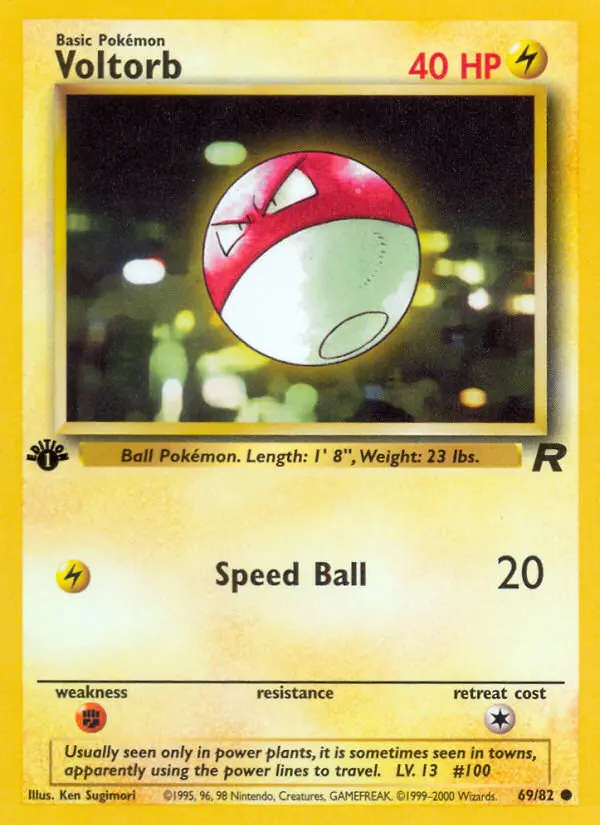 Voltorb, First Edition Normal