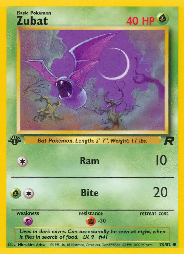 Zubat, First Edition Normal