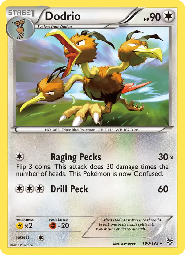 Dodrio, Normal
